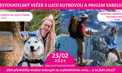 Cestovatelský večer s Lucií Kutrovou a Pavlem Sabelou