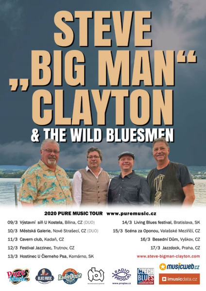 ZRUŠENO – Steve" Big Man" Clayton & the Wild Bluesmen  (Bobrovniczký)