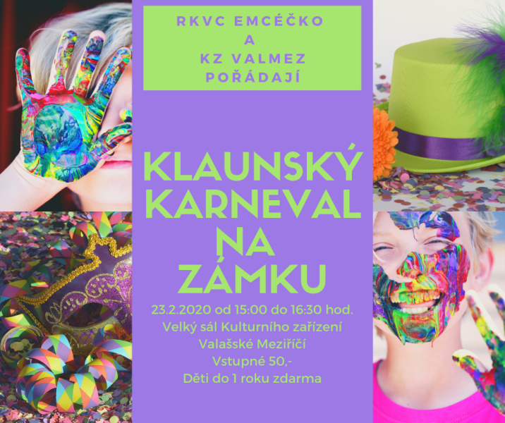 Karneval na zámku s klauny