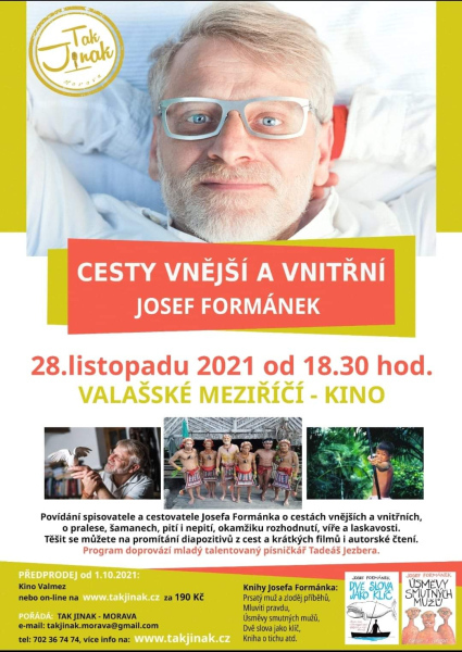 ZRUŠENO: Josef Formánek: CESTY VNĚJŠÍ A VNITŘNÍ 